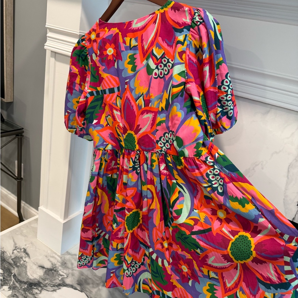 CROSBY by Mollie Burch Colorful Floral Dress | Size Large - Picture 11 of 12